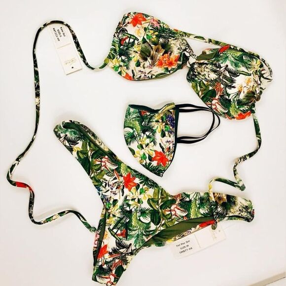 CorpoBonito Swimwear Del Mar Reversible Swim Bikini Bottoms - Picture 3 of 12